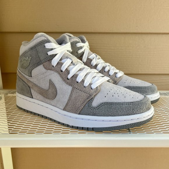 Nike Shoes - Nike Jordan 1 Mid Air Jordan 1 Mid SE 'Particle Grey